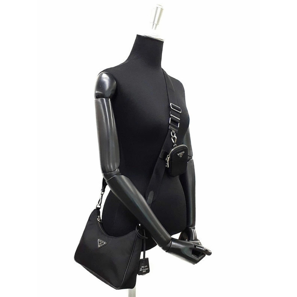 Prada ReEdition 2005 ReNylon Chain Bag Black - Picture 9 of 9